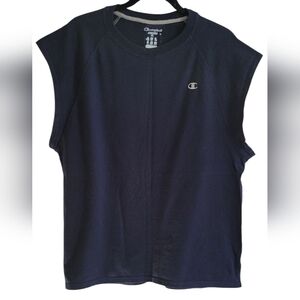 Champion Authentic Navy Blue Boxy Muscle Tee